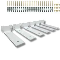 Kit 6 Suportes De Parede 15cm Mão Francesa Para Prateleira Estilo Invertido Moderno