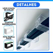 Kit 6 Suportes Organizador De Cabos Ganchos para Esconder Fios embaixo de Mesa Kit 6 Suportes Organizador De Cabos Ganchos para Esconder Fios embaixo de Mesa