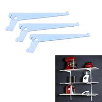 Kit 6 Suportes para Trilho Cremalheira de 30 cm Kit 6 Suportes para Trilho Cremalheira de 30 cm