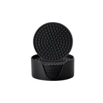 Kit 6 Suportes Porta-Copos em Plástico Resistente Antiderrapante Proteção para Móveis