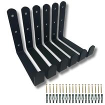 Kit 6 Suportes Tipo U Gancho Multiuso Aço Alta Resistência Estilo Moderno Escada Mangueira Kit 6 Suportes Tipo U Gancho Multiuso Aço Alta Resistência Estilo Moderno Escada Mangueira