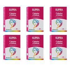 Kit 6 Supra Cabelos E Unhas 60 Cápsulas. Herbamed