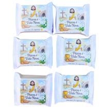 Kit 6 tabletes de chocolate de Páscoa com jogo da Memória a Páscoa de Jesus Kit 6 tabletes de chocolate de Páscoa com jogo da Memória a Páscoa de Jesus
