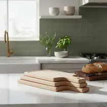 Kit 6 Tábuas De Corte De Madeira Presente Churrasco Festas Cor:Marrom Kit 6 Tábuas De Corte De Madeira Presente Churrasco Festas Cor:Marrom