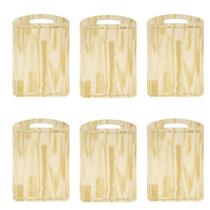 Kit 6 Tábuas de Corte Multiuso Com Alça 40x27 Cm 054 Debiasi Kit 6 Tábuas de Corte Multiuso Com Alça 40x27 Cm 054 Debiasi