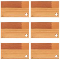 Kit 6 Tábuas de Madeira Eucalipto 27x15cm Petisqueira Bandeja Para Servir Zanline Kit 6 Tábuas de Madeira Eucalipto 27x15cm Petisqueira Bandeja Para Servir Zanline