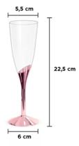 Kit 6 taça champagne rosé 150ml