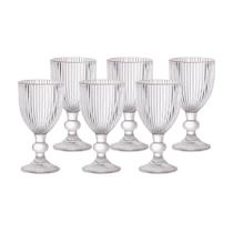 Kit 6 Taça De Vidro Licor 60ml Grafiatto Borda Dourada Transparente Kit 6 Taça De Vidro Licor 60ml Grafiatto Borda Dourada Transparente