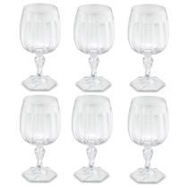 Kit 6 Taça Plástica Para Água Suco Chá Gin Festa 350ml Samba Transparente - Uz