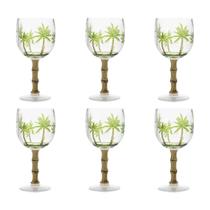 Kit 6 taças acrílico palm tree 495ml rojemac