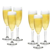 Kit 6 Taças Champagne Transparente Acrílico Transparente Kit 6 Taças Champagne Transparente Acrílico Transparente