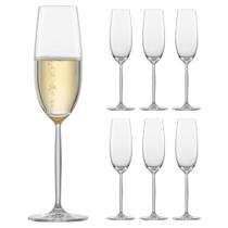 Kit 6 Taças Champanhe Cristal Titânio Bohemia Sophia 230ml