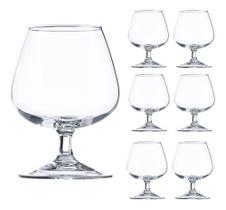 Kit 6 Taças Conhaque 410 Ml Vicrila - Vidro Temperado - Transparente - Vitrus Glassware