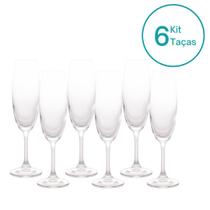 Kit 6 Taças de Champanhe Espumante Cristal Ecológico 220ml Lyor Kit 6 Taças de Champanhe Espumante Cristal Ecológico 220ml Lyor