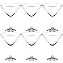 Kit 6 Taças de Cristal 210ml para Martini Coquetel Drink Margarita Dry Haus Concept