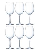 Kit 6 Taças de Cristal Arcoroc Vinho Chef Sommelier 350ml