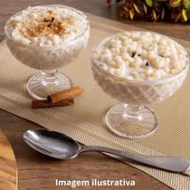 Kit 6 Taças De Sobremesa Vidro Resistente Bico De Abacaxi Vidro Elegante