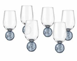 KIT 6 Taças de Vidro base em esfera 400ml TUUT KIT 6 Taças de Vidro base em esfera 400ml TUUT