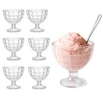 Kit 6 Taças De Vidro Candice Grande Sorvetes Sobremesas Coquitéis 300ml Hauskraft