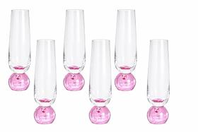 KIT 6 Taças de Vidro champagne base em esfera 300ml TUUT KIT 6 Taças de Vidro champagne base em esfera 300ml TUUT