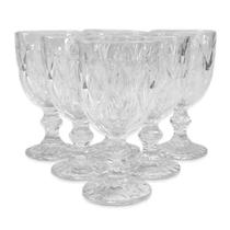 Kit 6 Taças de Vidro Diamante 330ml Class Home