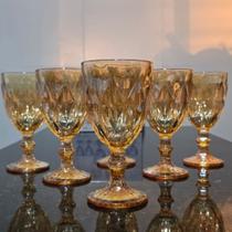 Kit 6 Taças de Vidro Diamond 320ml - Ambar Kit 6 Taças de Vidro Diamond 320ml - Ambar