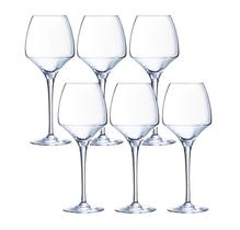 Kit 6 Taças de Vinho Elegante Cristal Arcoroc OpenUp 400ml