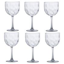Kit 6 Taças Gin 570ml Acqua 20x10Cm Transparente