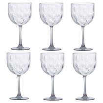 Kit 6 Taças Gin 570ml Acqua 20x10Cm Transparente