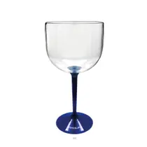 Kit 6 Taças Gin Bicolor Azul Acrílico Poliestireno Kit 6 Taças Gin Bicolor Azul Acrílico Poliestireno