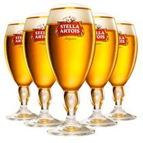 Kit 6 Taças Stella Artois 250ml Elegância para Sua Cerveja Experiência Premium na Sua Mesa Design Clássico e Refinado