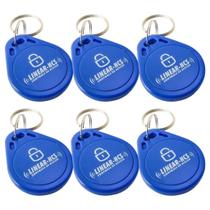 Kit 6 Tags RFID Chaveiro Linear-HCS 125kHz Nice para Controle de Acesso Kit 6 Tags RFID Chaveiro Linear-HCS 125kHz Nice para Controle de Acesso