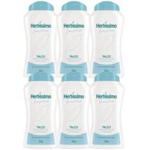 Kit 6 Talco Desodorante Herbíssimo Sensitive 100G - Dana Kit 6 Talco Desodorante Herbíssimo Sensitive 100G - Dana