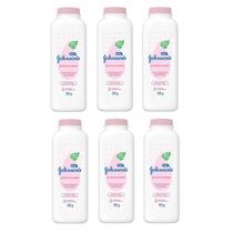 Kit 6 Talco Johnson & Johnson Baby Dermo Protetor 100g
