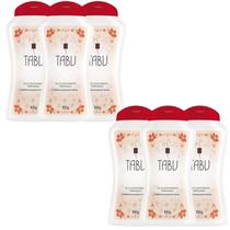 Kit 6 Talco Perfumado Tabu Tradicional 100G - Dana Kit 6 Talco Perfumado Tabu Tradicional 100G - Dana