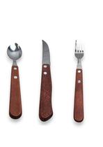 Kit 6 Talheres 2 Colheres 2 garfos e 2 facas