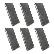 Kit 6 Tampa Cega Espelho P Condulete Placa Cega 1' Alumínio