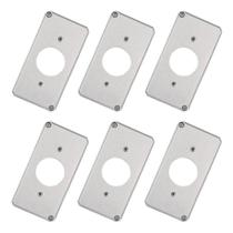 Kit 6 Tampa Condulete 1 Posto Tomada Redonda 1' Alumínio