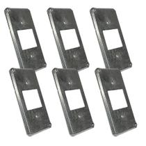 Kit 6 Tampa Condulete 2 Postos 2 Tomadas Juntos 1' Alumínio