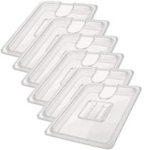 Kit 6 Tampa Cuba Gastronômica GN 1/6 Acrílico Recorte Açai