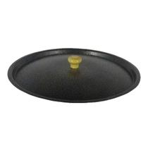 Kit 6 Tampas Avulsa Alumínio Leve Craqueado Preto 32cm