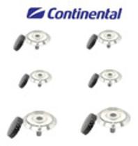 Kit 6 Tampas Boca Fogão+6 Queimador Continental Perfetto