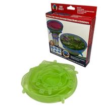 Kit 6 Tampas De Silicone Para Panela Potes Elásticas Kit 6 Tampas De Silicone Para Panela Potes Elásticas