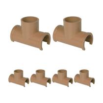 Kit 6 Tapa Furo Tee Soldavel (20mm) - Estrela