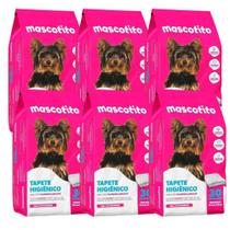 Kit 6 Tapetes Higiênicos Cães Mascotito C/30 Unidades Kit 6 Tapetes Higiênicos Cães Mascotito C/30 Unidades