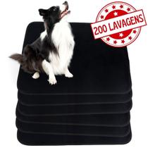 Kit 6 Tapetes Higiênicos Laváveis para Pets Alta Absorção Tam G 70x50cm