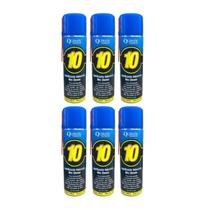 Kit 6 Tapmatic 10 Lubrificante Aerosol Quimatic 300Ml Produto Multiuso Para Lubrificação Proteção Contra Ferrugem Redução De Atrito E Ruídos Aa1