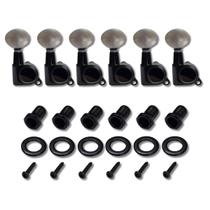 Kit 6 Tarraxa Guitarra Blindada Preta Madre Pérola Mhg500Pm