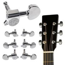 Kit 6 Tarraxa violao Aço Abs Violão Guitarra tarracha Afinar