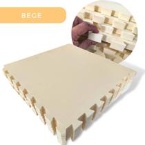 Kit 6 Tatame Tapete EVA Infantil 50x50cm 20mm Diversas Cores + 12 Bordas p/ Bebê Criança Atividades Yoga Interativo